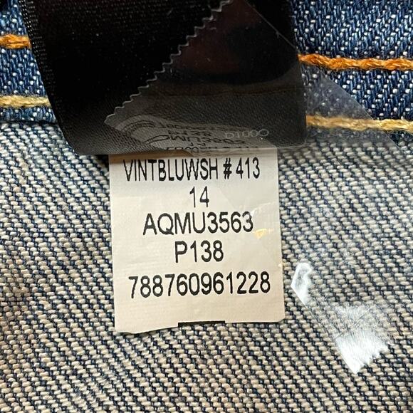 VINTAGE AXCESS BOHO EMBROIDERED WESTERN BOHEMIAN MINI SKIRT BLUE 14 - Picture 8 of 9